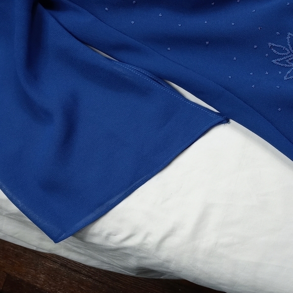 C.O.C. womens beaded layered v neck top - Picture 5 of 10